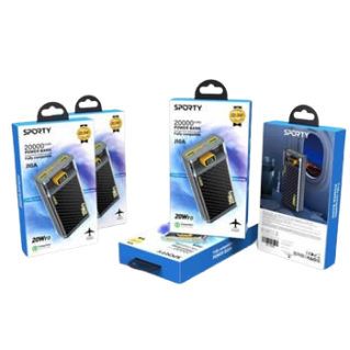 SPORTY J10A Discovery edition
22.5W fully compatible power
bank(20000mAh）
