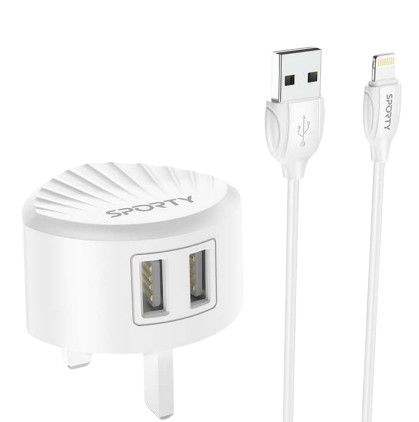 Sporty SQI1 Quick dual port charger set